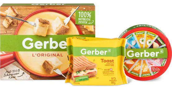 Gesamtes Gerber Sortiment