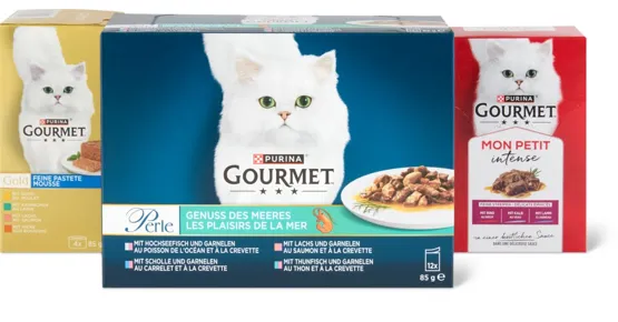 Gesamtes Gourmet Katzenfutter-Sortiment