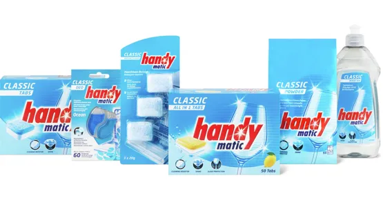 Gesamtes Handymatic Classic Sortiment