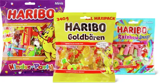 Gesamtes Haribo Sortiment