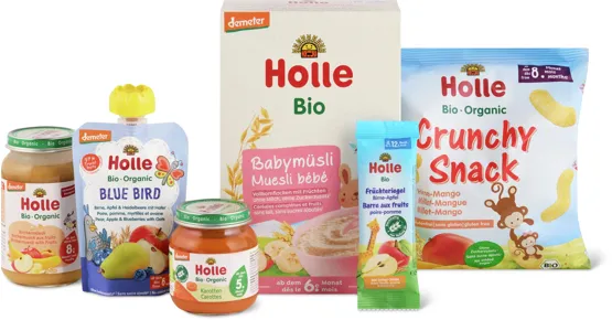 Gesamtes Holle Bio Sortiment
