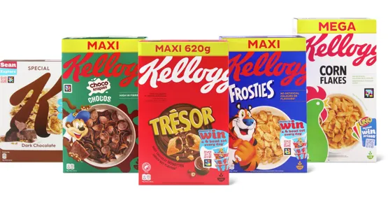 Gesamtes Kellogg's Sortiment