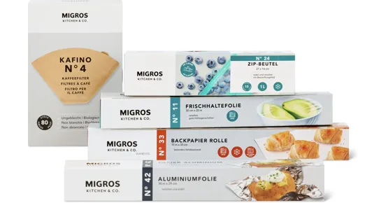 Gesamtes Kitchen & Co.-Folien- und -Beutel-Sortiment