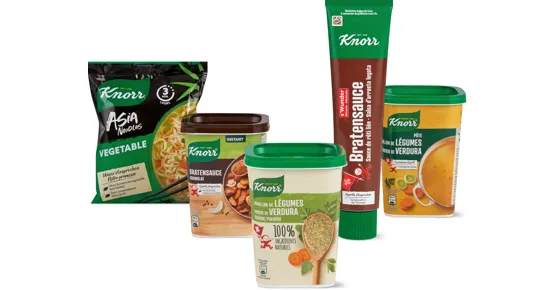 Gesamtes Knorr Sortiment
