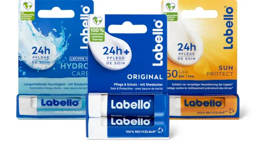 Gesamtes Labello Sortiment