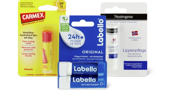 Gesamtes Lippenpflege-Sortiment