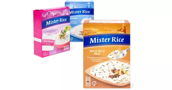 Gesamtes Mister Rice Sortiment