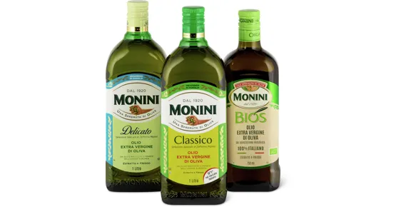 Gesamtes Monini Olivenöl-Sortiment