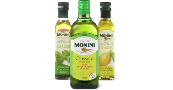 Gesamtes Monini Olivenöl-Sortiment