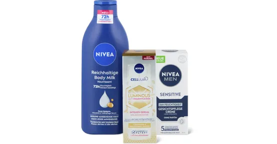 Gesamtes Nivea-Gesichtspflege- und -Allzweck-Cremen-Sortiment