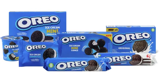 Gesamtes Oreo Sortiment