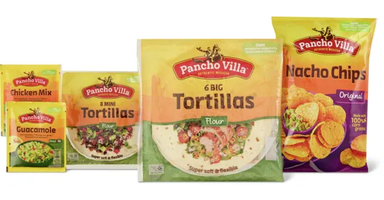 Gesamtes Pancho Villa Sortiment