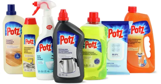 Gesamtes Potz Sortiment