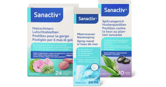 Gesamtes Sanactiv Sortiment