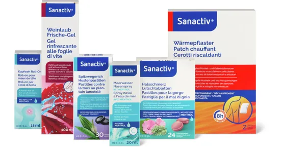 Gesamtes Sanactiv Sortiment