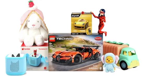 Gesamtes Spielwaren-Sortiment