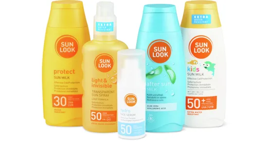 Gesamtes Sun Look Sortiment
