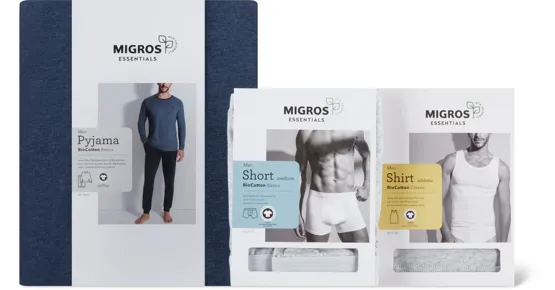 Gesamtes Tag- und Nachtwäsche-Sortiment für Herren