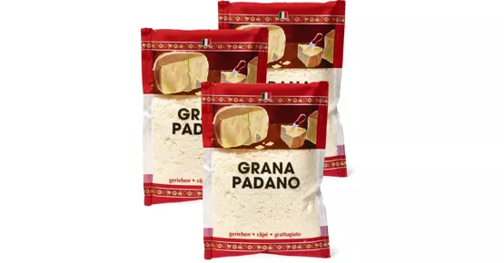 Grana Padano gerieben im 3er-Pack