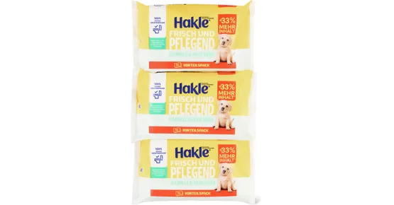 Hakle feuchtes Toilettenpapier, 3er-Pack