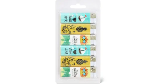 Home Feuerzeuge, 6er-Pack