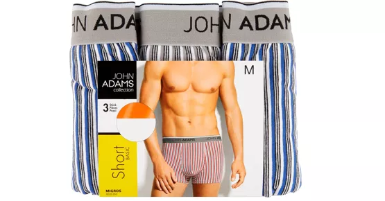 John Adams Herren-Short im 3er-Pack, 3er-Pack