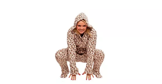 Jumpin Jammerz - Jumpsuit "Moca Cheetah"