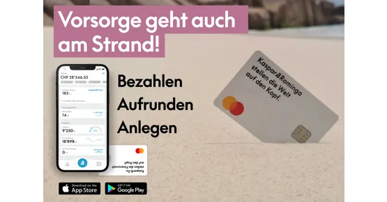 Kaspar& Sommerdeal: CHF 50 Startguthaben geschenkt