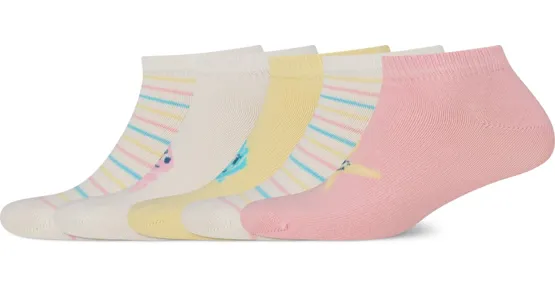 Kids & Co. Kinder-Sneaker-Socken, 5er-Pack