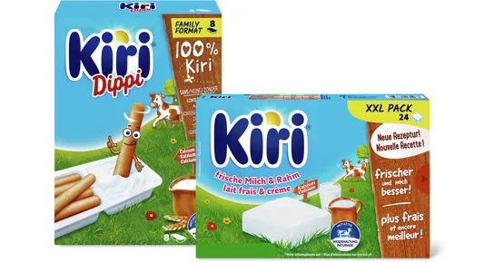 Kiri-Doppelrahm Frischkäse oder -Dippi