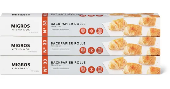 Kitchen & Co.-Backpapier, -Aluminium- oder -Frischhaltefolie