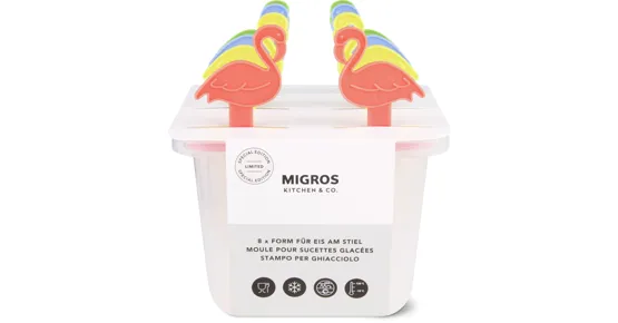 Kitchen & Co. Form für Eis am Stiel Flamingo