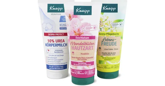 Kneipp-Duschen und -Bodylotions