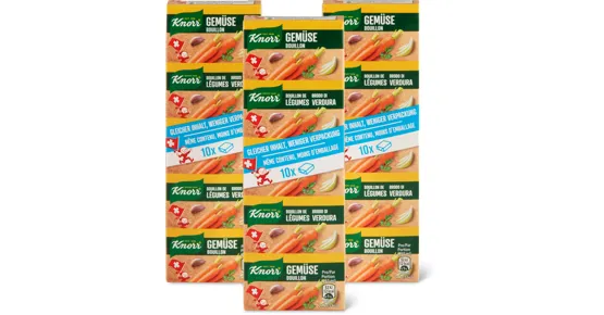 Knorr-Bouillonwürfel oder -Gemüsebouillon