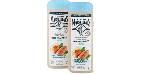 Le Petit Marseillais High Tolerance Duschgels, Duo-Pack