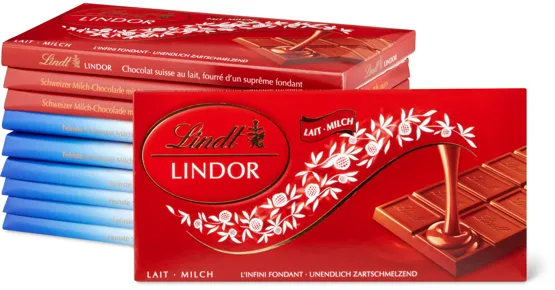 Lindt Tafelschokoladen assortiert, 10er-Pack