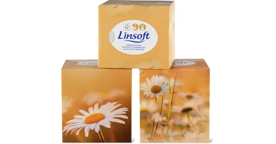 Linsoft-Taschen- oder -Kosmetiktücher, FSC®, 3er-Pack