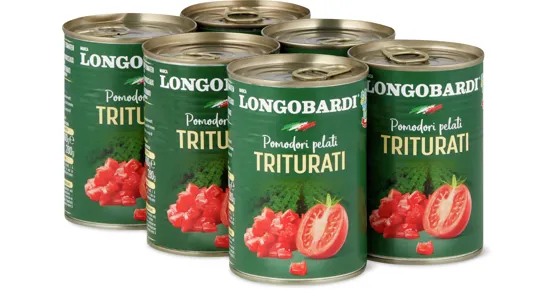 Longobardi Tomaten gehackt, 6er-Pack