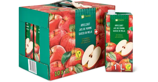 M-Classic Apfelsaft, 10er-Pack