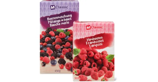 M-Classic-Beerenmischung oder -Himbeeren