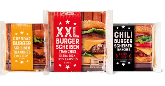M-Classic Burger Schmelzkäse Scheiben