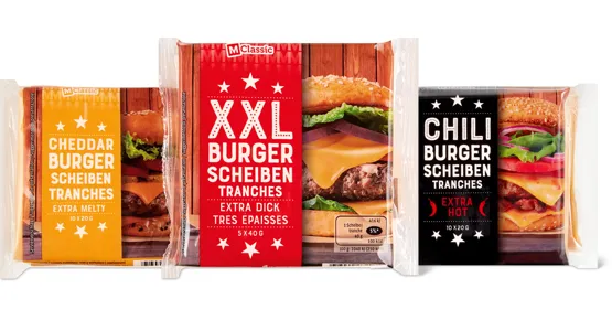 M-Classic Burger Schmelzkäse Scheiben