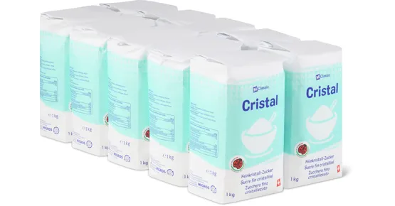 M-Classic Cristal Feinzucker, IP-SUISSE, 10er-Pack