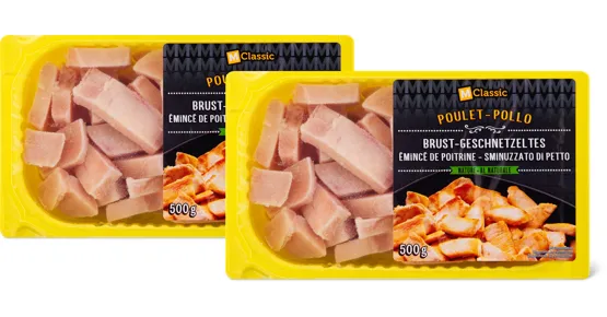 M-Classic Pouletbrust-Geschnetzeltes, Duo-Pack