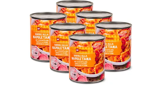 M-Classic Ravioli alla Napoletana mit Fleischfüllung, 6er-Pack