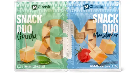M-Classic Snack Duo Käsewürfel Gouda & Maasdamer