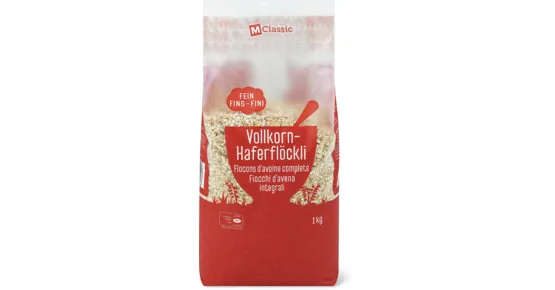 M-Classic Vollkorn-Haferflöckli fein
