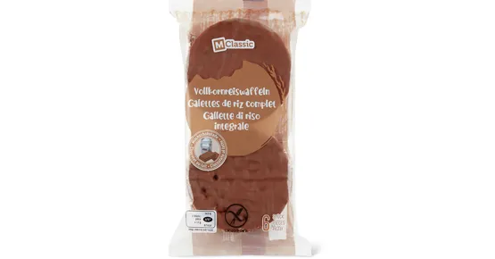 M-Classic Vollkornreiswaffeln Milchschokolade