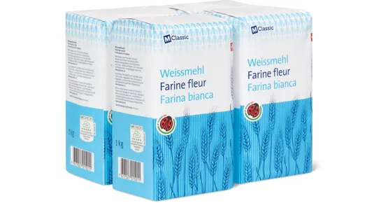 M-Classic Weissmehl, IP-SUISSE, 4er-Pack