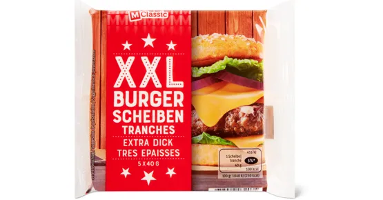 M-Classic XXL Burger Scheiben